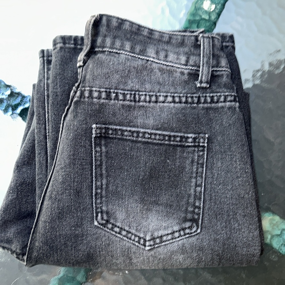 Classic Highrise Petite Black Denim by SHEIN